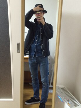 「B'2nd（ビーセカンド）のアイテム（ジャケット/アウター）」を使った、オオタムさん（メンズ・170cm）の秋コーディネート