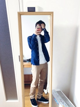 「B'2nd（ビーセカンド）のアイテム（ジャケット/アウター）」を使った、オオタムさん（メンズ・170cm）の秋コーディネート