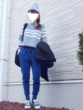 「RAY CASSIN（レイカズン）のアイテム（バックパック/リュック）」を使った、aaachan♡*さん（レディース・150cm）の冬コーディネート