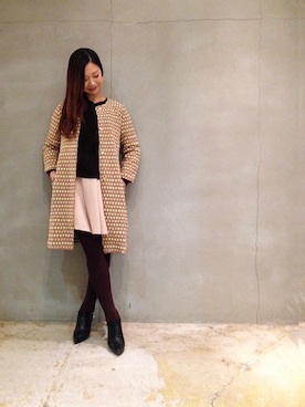 「アイテム（その他アウター）」を使った、Articlegirlさん（レディース・160cm・20代）の冬コーディネート