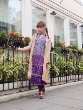 「祝200ダウンロード！」｜野村仁美さん（レディース・159cm）の春コーディネート