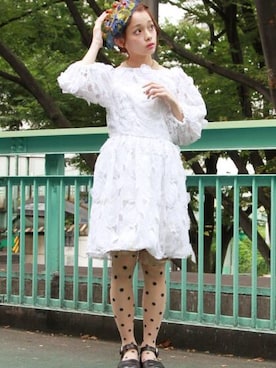 「Grimoire（グリモワール）のアイテム（ワンピース/ドレス）」を使った、野村仁美さん（レディース・159cm）の秋コーディネート