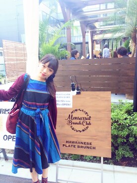 「Grimoire（グリモワール）のアイテム（ワンピース/ドレス）」を使った、野村仁美さん（レディース・159cm）の秋コーディネート
