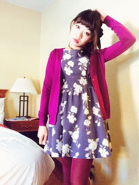 「Grimoire（グリモワール）のアイテム（ワンピース/ドレス）」を使った、野村仁美さん（レディース・159cm）の秋コーディネート