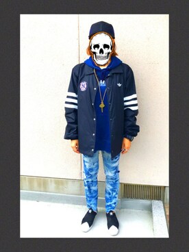 「FULLBK」｜「アイテム（ジャケット/アウター）」を使った、SKNYさん（レディース・159cm）の秋コーディネート