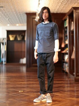 nano・universe men's STAFFさん（メンズ・171cm）の春コーディネート