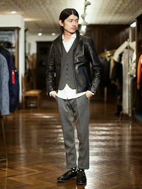 nano・universe men's STAFFさん(メンズ・171cm)の秋コーディネート