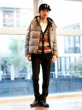 「NANO universe（ナノユニバース）のアイテム（ブーツ）」を使った、nano・universe men's STAFFさん（メンズ・171cm）の秋コーディネート