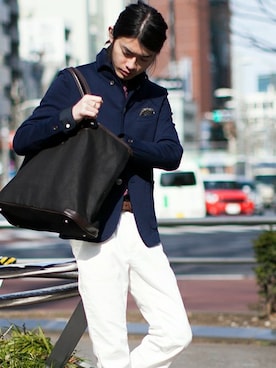 nano・universe men's STAFFさん（メンズ・171cm）の冬コーディネート