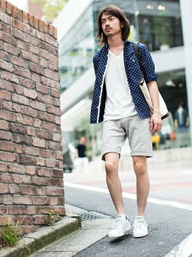 nano・universe men's STAFFさん（メンズ・171cm）の夏コーディネート
