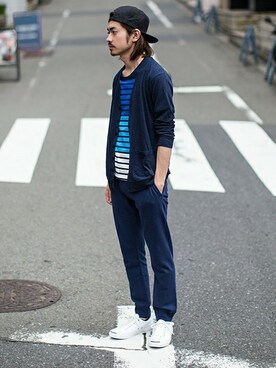 nano・universe men's STAFFさん(メンズ・171cm)の夏コーディネート