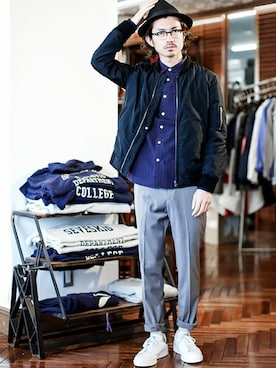 nano・universe men's STAFFさん(メンズ・171cm)の夏コーディネート