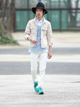 nano・universe men's STAFFさん（メンズ・171cm）の春コーディネート