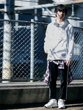 「airmax」｜「アイテム（ブルゾン）」を使った、nano・universe men's STAFFさん（メンズ・171cm）の冬コーディネート