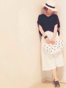 「wonder（ワンダー）のアイテム」を使った、田中亜希子さん（レディース・145cm）の春コーディネート