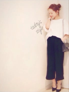 「DHOLIC（ディーホリック）のアイテム」を使った、田中亜希子さん（レディース・145cm）の春コーディネート