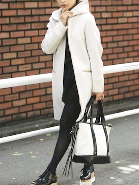 「tocco（トッコ）のアイテム」を使った、田中亜希子さん（レディース・145cm）の秋コーディネート