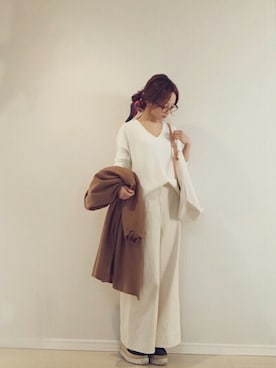 田中亜希子さん（レディース・145cm）の冬コーディネート