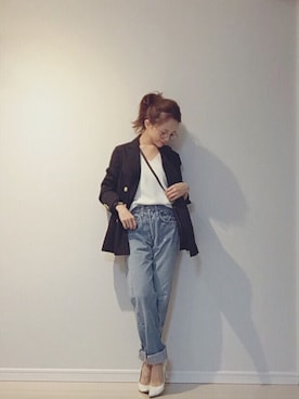 田中亜希子さん（レディース・145cm）の冬コーディネート