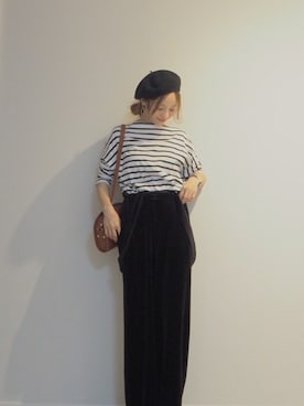 田中亜希子さん(レディース・145cm)の秋コーディネート