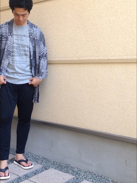 「H&M DIVIDED（エイチアンドエム　ディヴァイデッド）のアイテム（その他アウター）」を使った、Omiさん（メンズ・172cm）の夏コーディネート