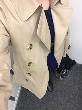 「アパートバイローリーズ」｜「アイテム（レインシューズ）」を使った、ayaさん（レディース・152cm）の秋コーディネート