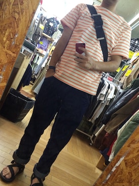 「＃デニム」｜「アイテム（腕時計）」を使った、りょうちゃんさん（メンズ・172cm）の夏コーディネート
