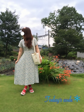 「chico_（チコ）のアイテム（ワンピース/ドレス）」を使った、こ け な つ ...さん（レディース・152cm）の夏コーディネート