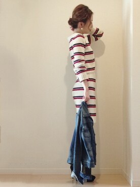 「RED CARD TOKYO（レッドカード）のアイテム（ジャケット/アウター）」を使った、marikoさん（レディース・155cm）の冬コーディネート
