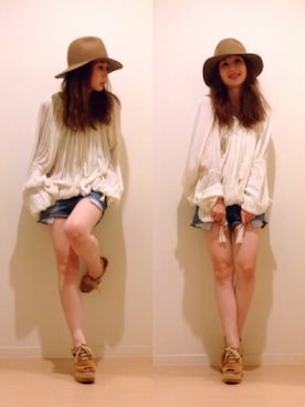 「ボヘミアンズ」｜「アイテム（サンダル）」を使った、marikoさん（レディース・155cm）の夏コーディネート