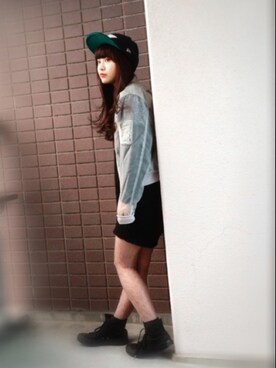 三橋栄香さん(レディース・155cm)の冬コーディネート