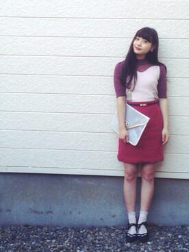 三橋栄香さん(レディース・155cm)の春コーディネート