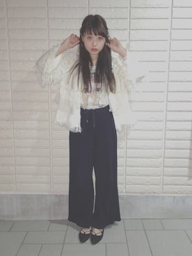 「And A（アンドエー）のアイテム」を使った、三橋栄香さん（レディース・155cm）の冬コーディネート