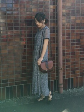 「Juze（ジュゼ）のアイテム」を使った、三橋栄香さん（レディース・155cm）の秋コーディネート