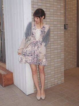 「RLIGHTs（ライツ）のアイテム」を使った、三橋栄香さん（レディース・155cm）の秋コーディネート