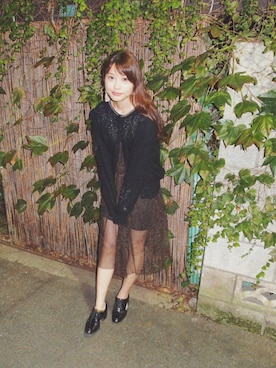 「RLIGHTs（ライツ）のアイテム」を使った、三橋栄香さん（レディース・155cm）の秋コーディネート