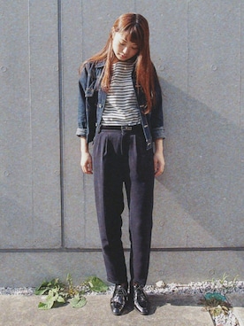 三橋栄香さん（レディース・155cm）の秋コーディネート