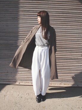 三橋栄香さん(レディース・155cm)の秋コーディネート