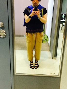 「I am I （アイアムアイ）のアイテム（シューズ）」を使った、tkmtさん（レディース・149cm）の夏コーディネート
