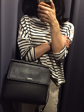 「cotton on」｜「アイテム（バッグ）」を使った、김다솜さん（レディース・166cm）の秋コーディネート