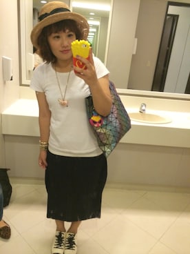 「アイテム（リング）」を使った、kateさん（レディース・164cm・30代）の夏コーディネート