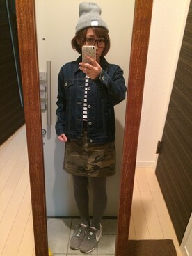「Factor=（ファクターイコール）のアイテム（スカート）」を使った、Rieeさん（レディース・149cm）の秋コーディネート