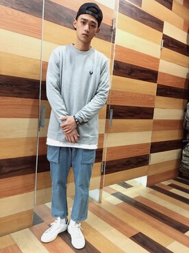 「adidas Originals（アディダスオリジナルス）のadidas originals アディダス stan smith スタンスミス black（スニーカー）」を使った、Shao puさん（メンズ・175cm）の春コーディネート