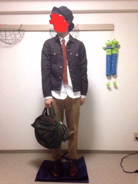 「JUNYA WATANABE MAN（ジュンヤワタナベマン）のアイテム（ブルゾン）」を使った、なかにしさん（メンズ・178cm）の夏コーディネート