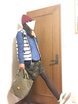 「ROXY（ロキシー）のアイテム（その他アウター）」を使った、mknさん（レディース・164cm）の秋コーディネート