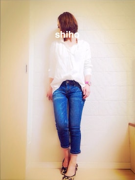 「アイテム（アナログ腕時計、ピンク系）」を使った、shih¨̮♡🇺🇸さん（レディース・151cm）の冬コーディネート