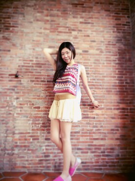 「Spring（スプリング）のアイテム（バッグ）」を使った、Vina*さん（レディース・164cm）の秋コーディネート