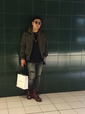 「BOINAS ELOSEGUI（ボイナスエロセギ）のアイテム」を使った、K$Kさん（メンズ・174cm）の春コーディネート