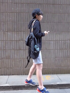 「hat」｜LUさん（メンズ・163cm）の春コーディネート