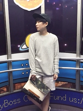 「hat」｜LUさん（メンズ・163cm）の春コーディネート